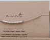 Aunt Morse Code Bracelet • AX.SS.SW.R1 - Morse and Dainty