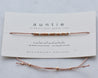 Aunt Morse Code Bracelet • AX.RS.RT.S1 - Morse and Dainty