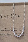 Bestie Morse Code Necklace • AX.SD.ST.S2.S - Morse and Dainty