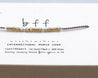 BFF Morse Code Bracelet • AX.YF.YT.S1 - Morse and Dainty