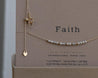Faith Morse Code Necklace • AX.SF.ST.Y1.Y - Morse and Dainty