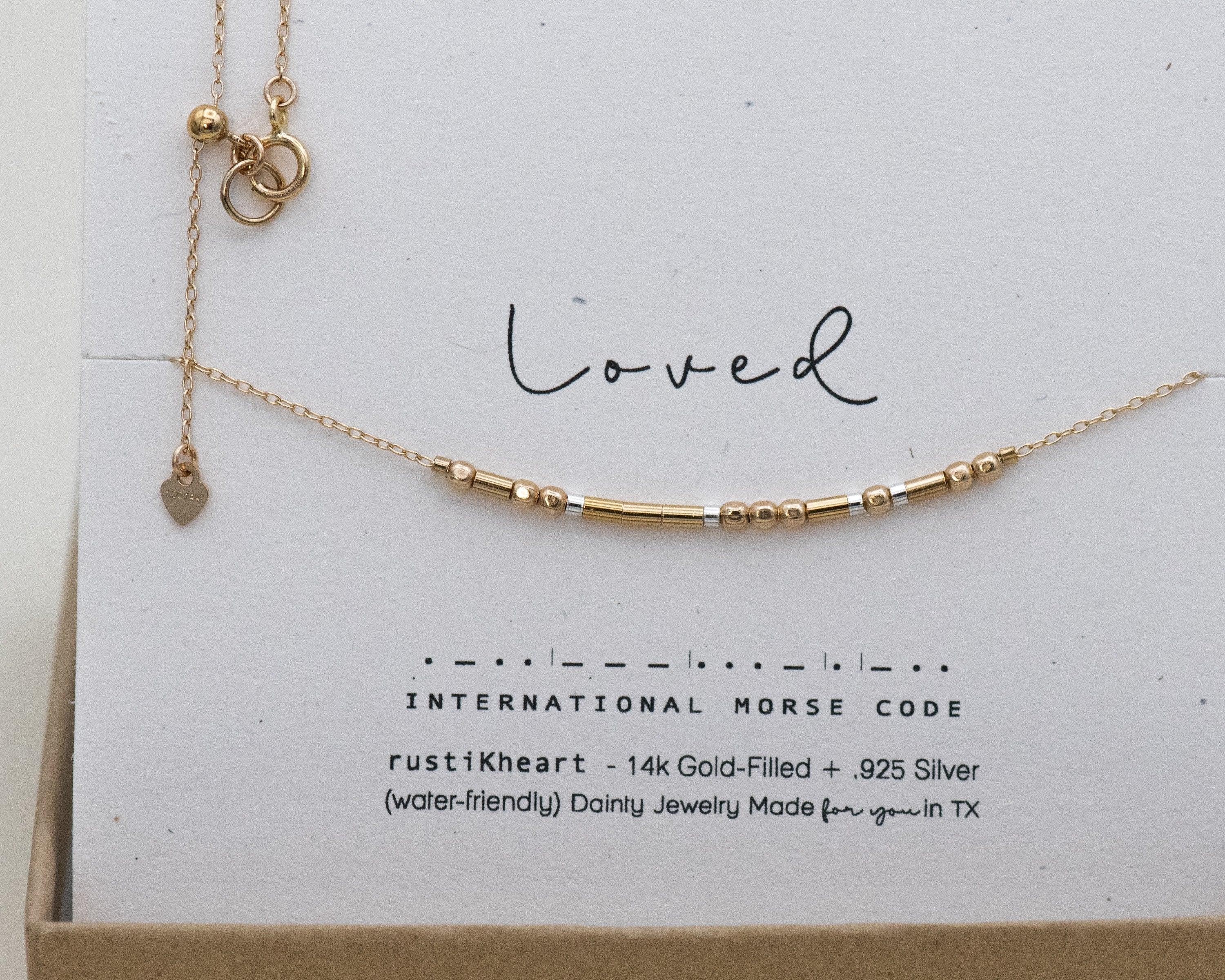 Custom Morse Code Necklace, Secret Message Jewelry, Personalized Necklace, Morse  Code Jewelry for Women, Custom Gift for Her / MNA10 - Etsy | Morse code  necklace, Custom word necklace, Word necklace