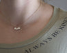 MOM Letter Discs Necklace - Morse and Dainty