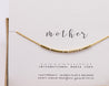 Mother Necklace • Mother Gift Morse Code Necklace • Gold Golden Dainty Morse Code Chain Necklace Mothers Day Gifts - Morse and Dainty