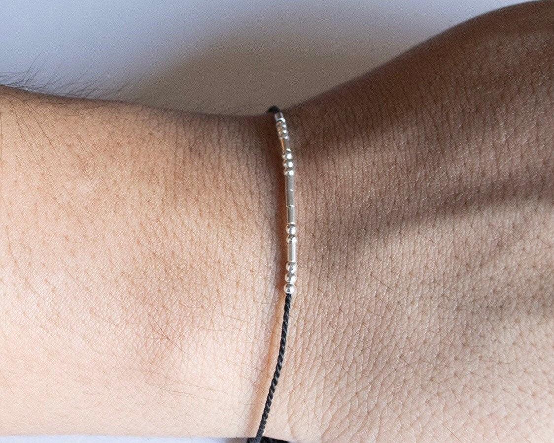 My Person Morse Code Bracelet • AX.SS.SW.S2 - Morse and Dainty