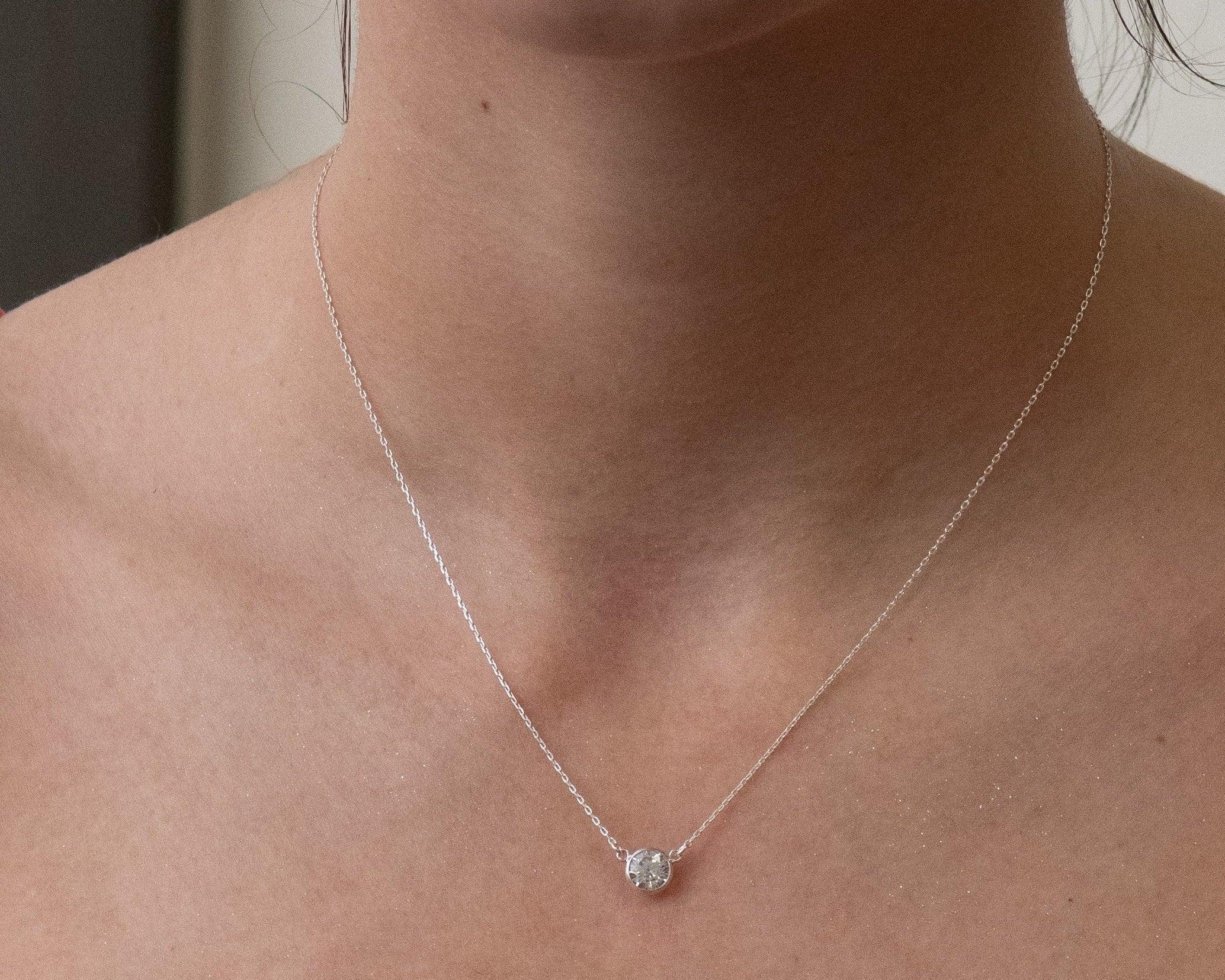 Nasreen Necklace, Silver - Morse and Dainty