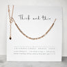 Rose Gold Chain Morse Code Necklace Rose Gold Morse Code Necklace Beads - Morse and Dainty