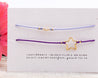 SET of 2 Silk Cord Bracelets: Star + Tiny Diamond cut CZ - Morse and Dainty