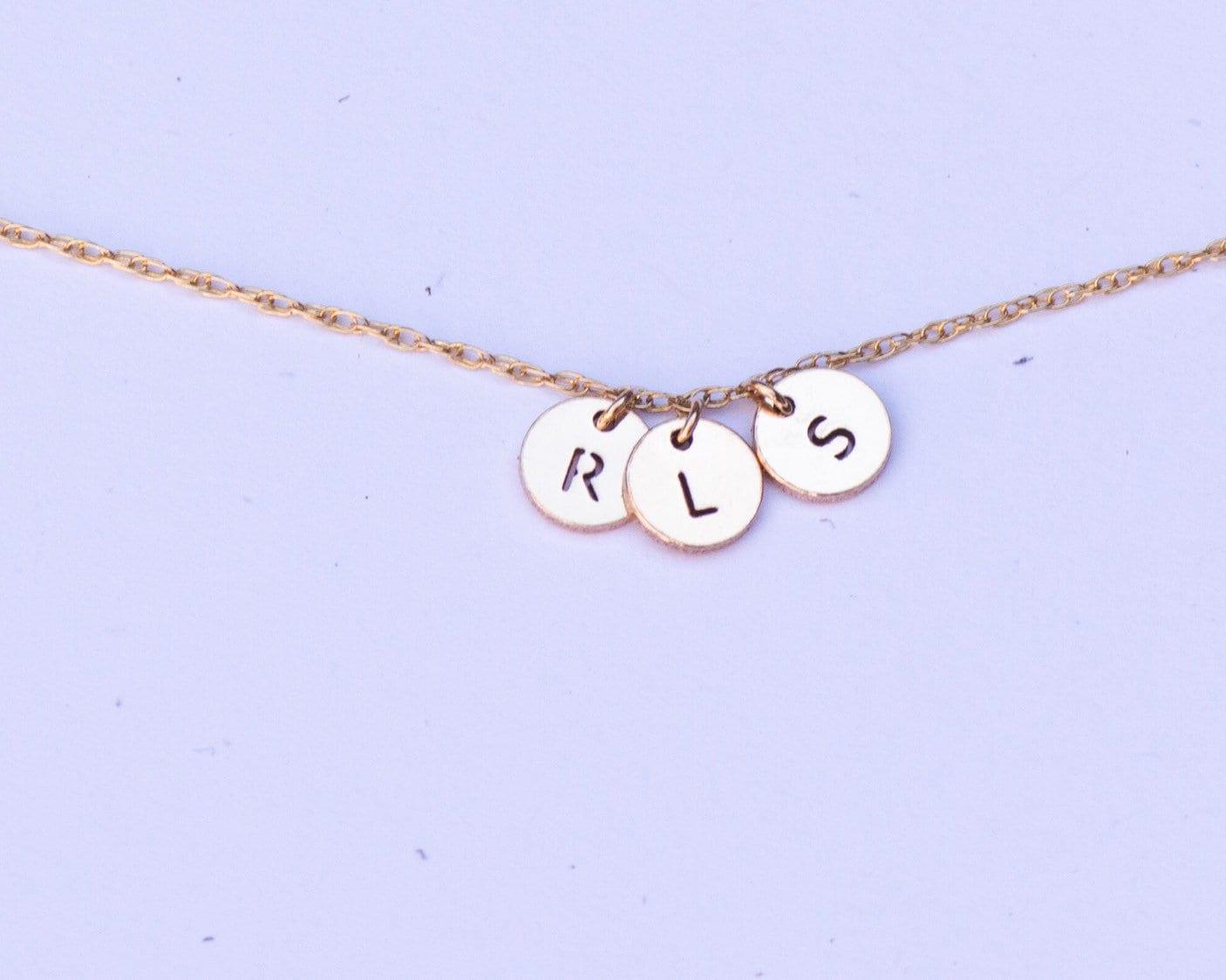 SINGLE ADD-on letter charms rkh98 for adding to existing order of separate Necklace or Convertible Anklet listings from our shop - Morse and Dainty
