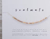 Soulmate Morse Code Necklace • Best Friend Gift for Soulmate Bestie Matching Necklaces • Secret Message - Morse and Dainty