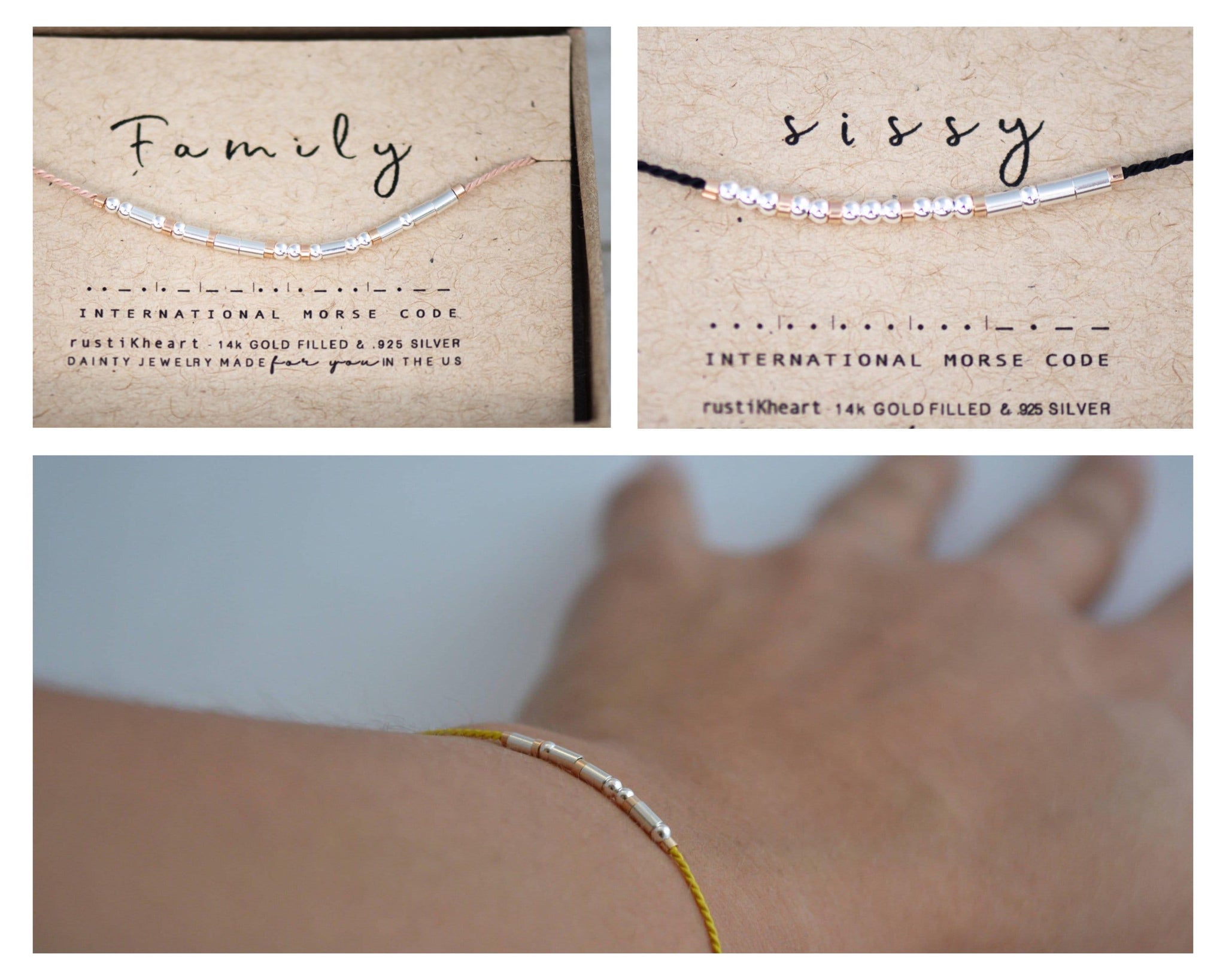 Squad Morse Code Bracelet • AX.SS.SW.R1 - Morse and Dainty