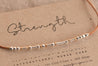 Strength Morse Code Bracelet • AX.SF.ST.Y1 - Morse and Dainty