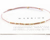 Strength Morse Code Bracelet | Or Other Words or Custom | YS.TS1.3 - Morse and Dainty