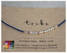 Tribe Morse Code Bracelet • AX.SD.ST.R1 - Morse and Dainty