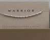 Warrior Morse Code Bracelet • AX.SS.ST.Y1 - Morse and Dainty